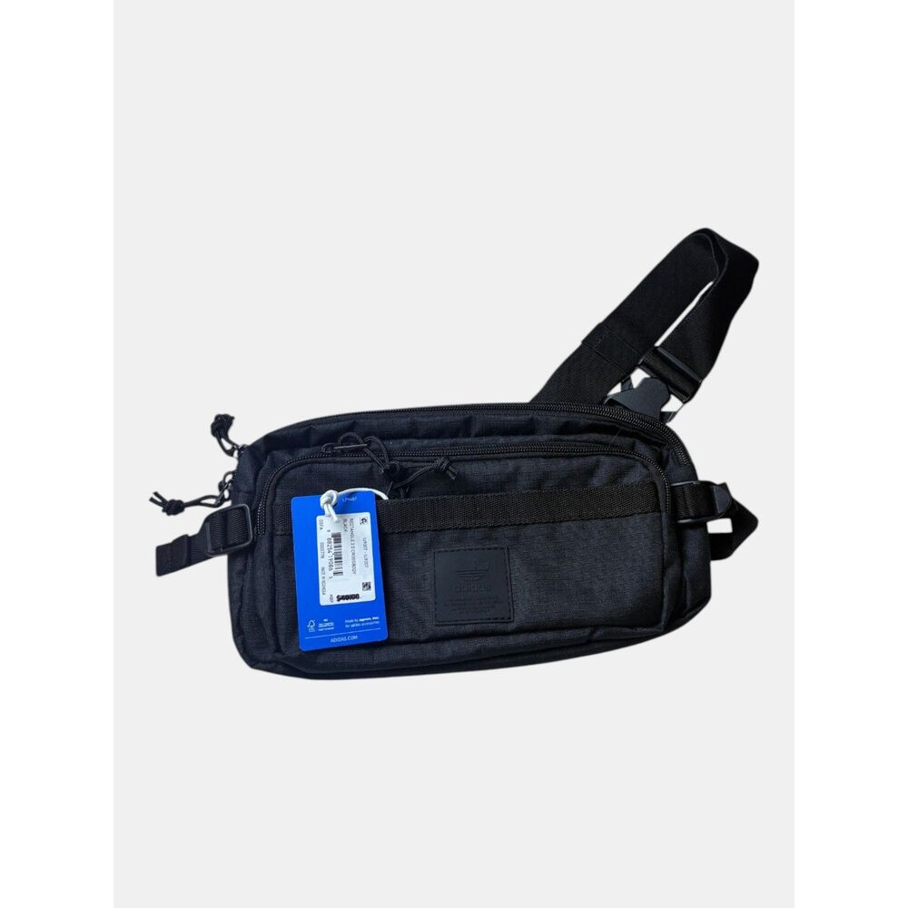 Adidas Black Crossbody Sling Bag Utility Waist Pack NWT
